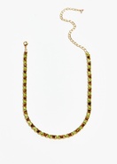 Vesper Obscura Tiger Eye and Poison Dart Tennis Necklace