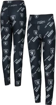 CONCEPTS SPORT Women's Concepts Sport Black Las Vegas Raiders Breakthrough Allover Print Knit Sleep Leggings
