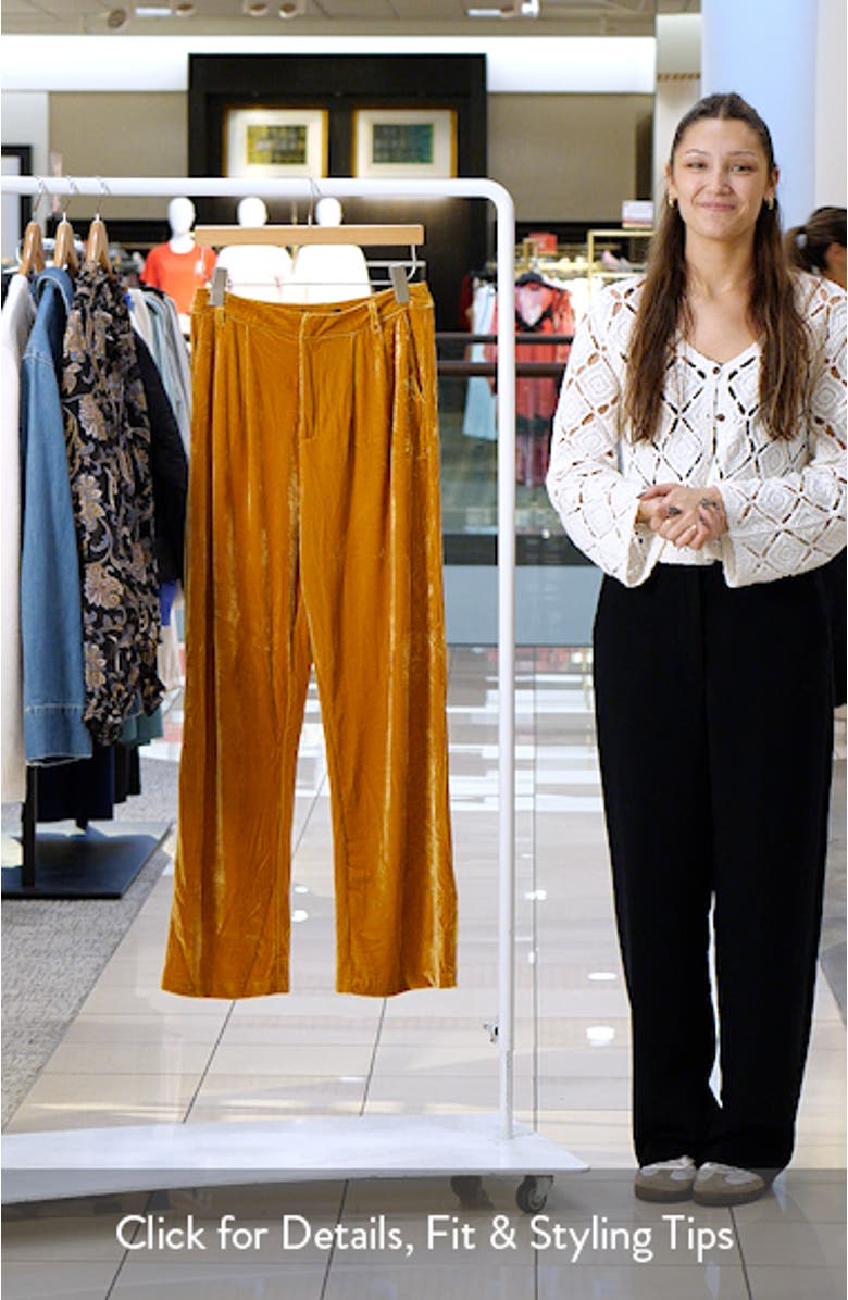 Velvet Wide Leg Pants, sales video thumbnail