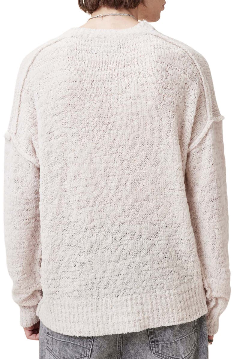 AllSaints Chillion Wool Blend Sweater, Alternate, color, Ecru White