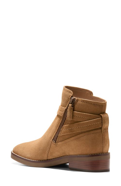 Cole Haan Rosalyn Waterproof Ankle Strap Bootie In Brown
