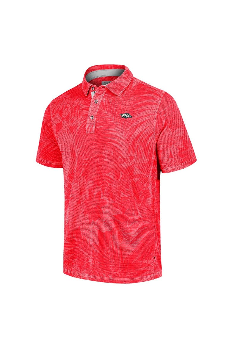 Men's Tommy Bahama  Cardinal Arkansas Razorbacks Sport Santiago Paradise Polo, Alternate, color, Cardinal