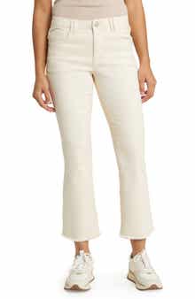 Wit & Wisdom Tatum 'Ab'Solution Frayed High Waist Ankle Flare Jeans