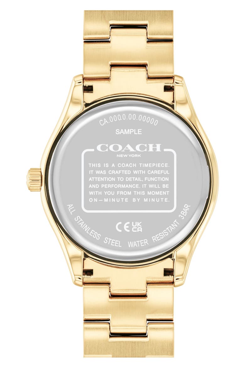 Brooks Crystal Bracelet Watch, 38mm, Alternate, color, GOLD