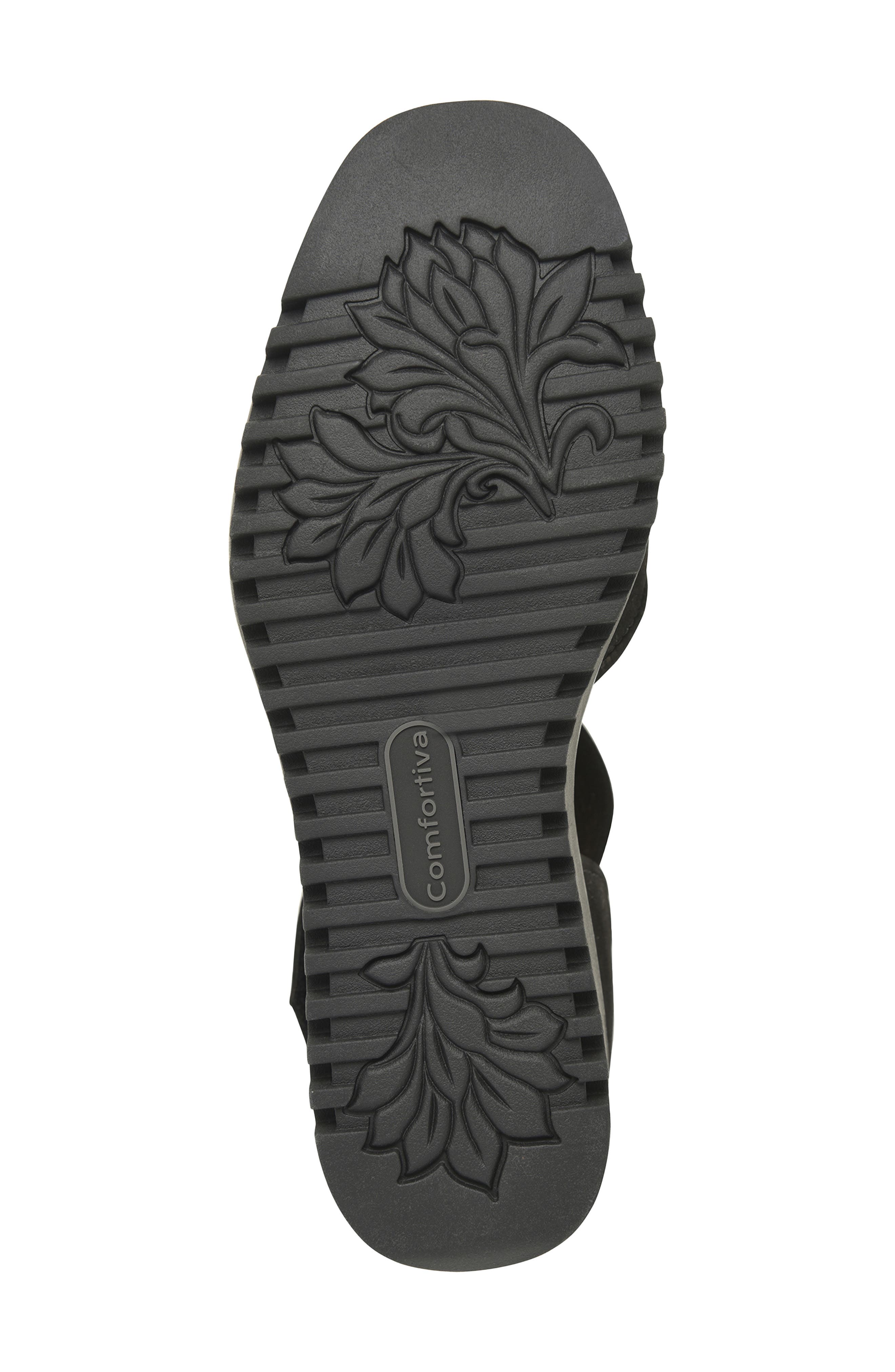 Comfortiva Daniella Wedge Sandal, Alternate, color, True Black
