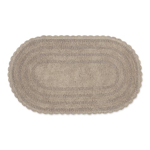 Oval Crochet Bath Mat