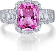 Lafonn Lab-Grown Pink Sapphire & Simulated Diamond Ring