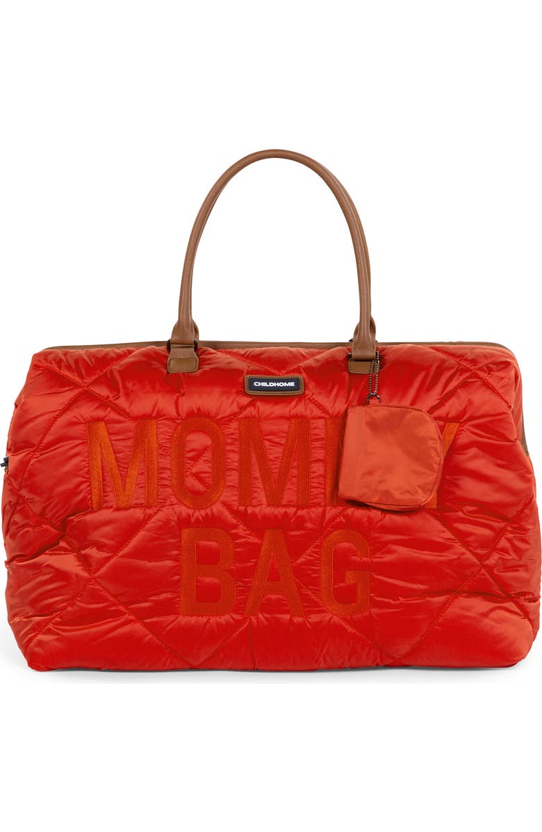 CHILDHOME XL Quilted Travel Diaper Bag, Main, color, Puffer Red