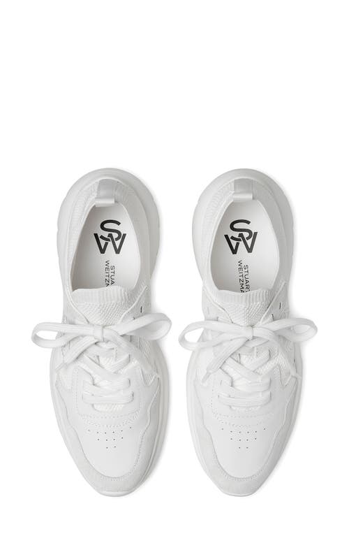 Stuart Weitzman 5050 Stretch Knit Chunky Runner Sneakers