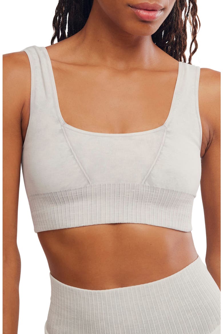 FP Movement Karma Square Neck Sports Bra, Main, color, ICE GREY