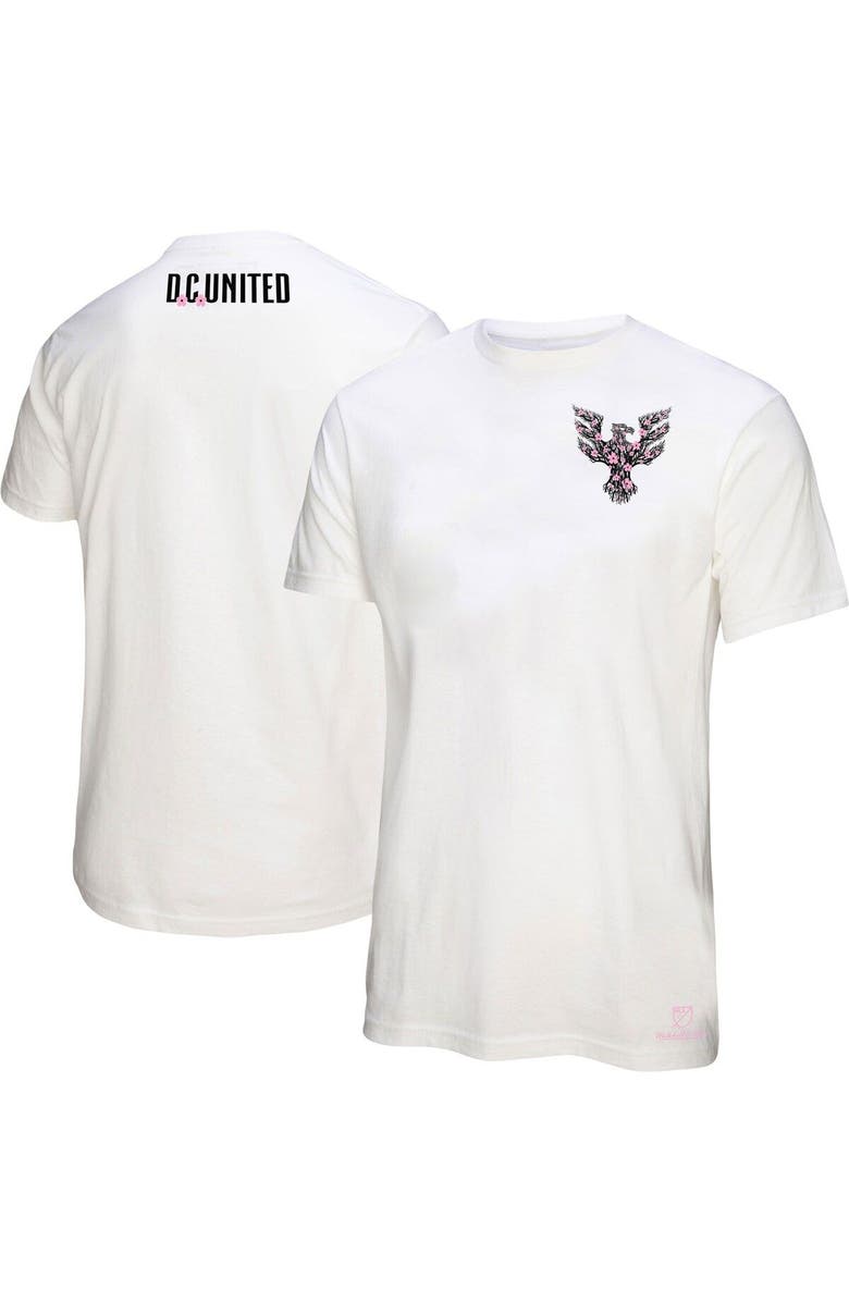 Mitchell & Ness Women's Mitchell & Ness White D.C. United Cherry Blossom T-Shirt, Alternate, color,