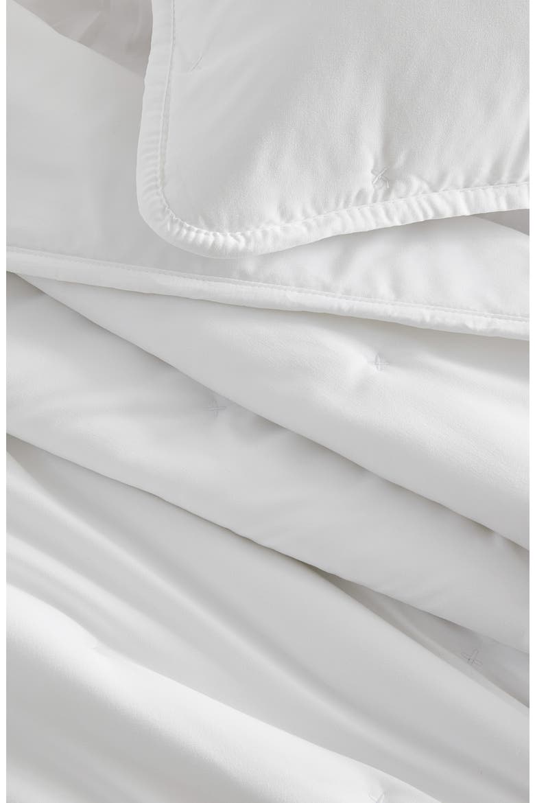 Dot Stitched Quilt Set, Alternate, color, WHITE