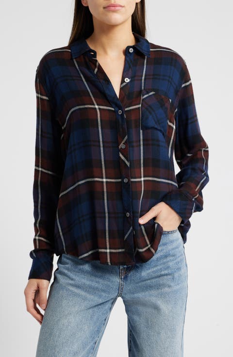 Hunter Plaid Button-Up Shirt