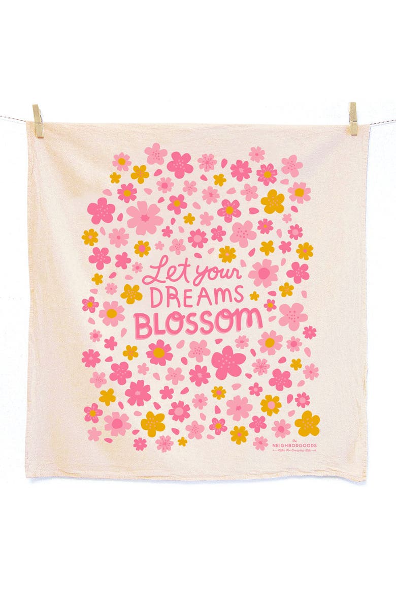 DC BLOSSOMS - Dish Towel Set of 2, Alternate, color, No Color