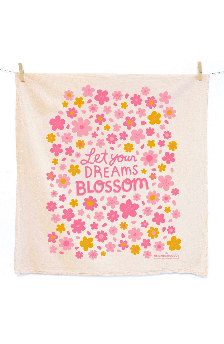 The Neighborgoods DC BLOSSOMS - Dish Towel Set of 2, Alternate, color, NO COLOR