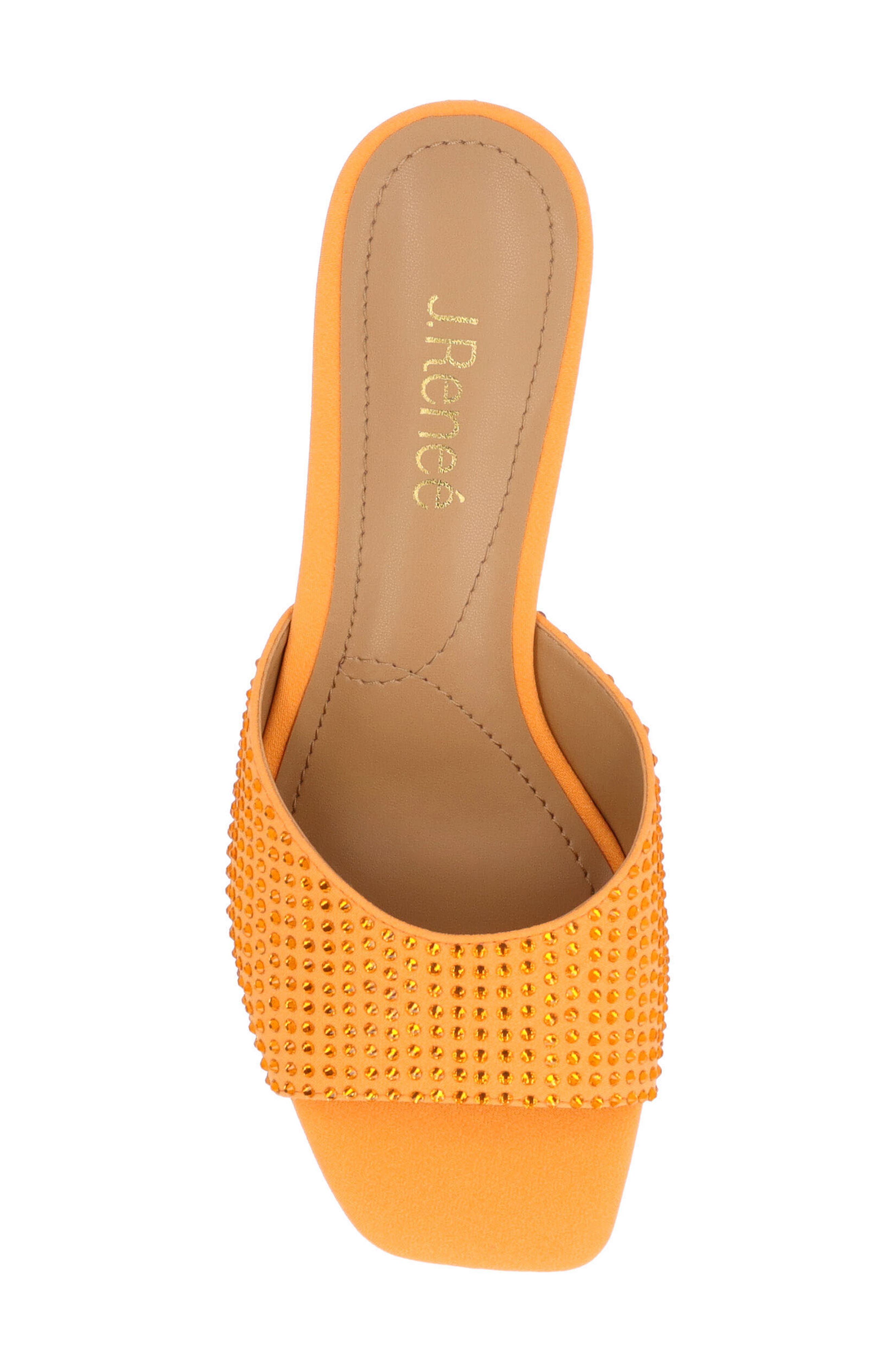 Coralie Wedge Slide Sandal, Alternate, color, TANGERINE