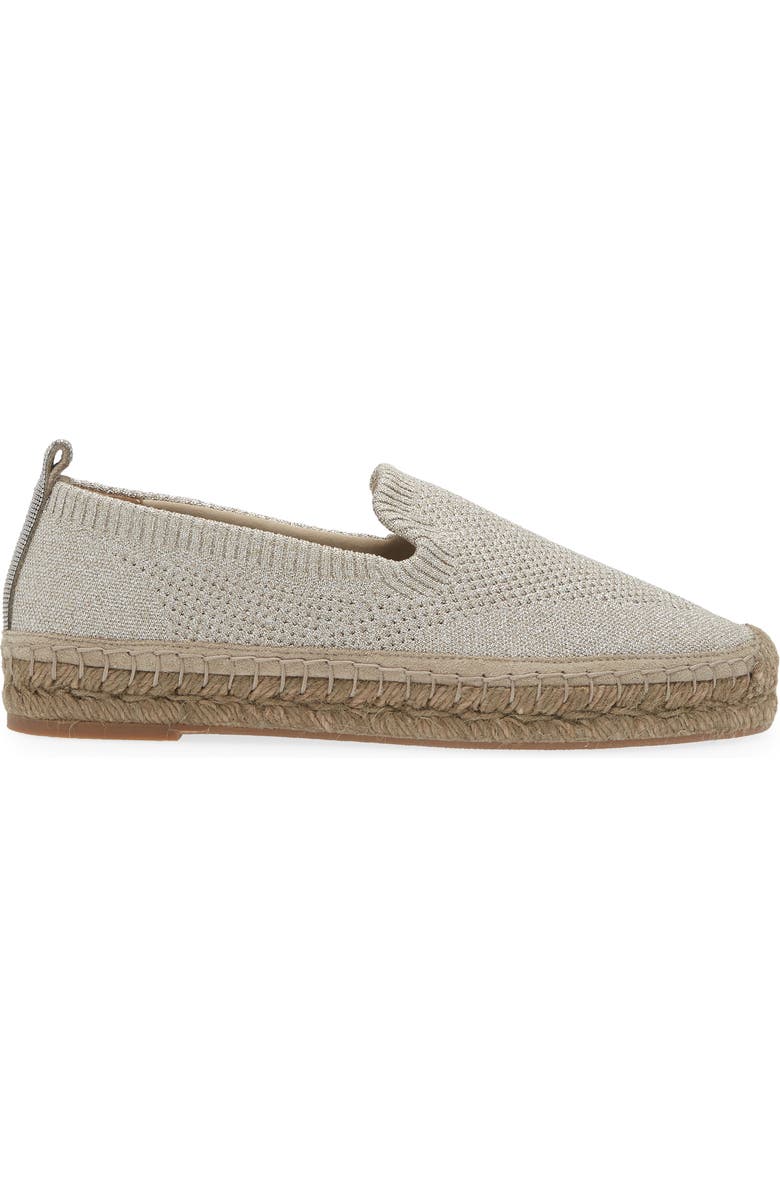 Brunello Cucinelli Monili Pull Tab Knit Espadrille, Alternate, color,
