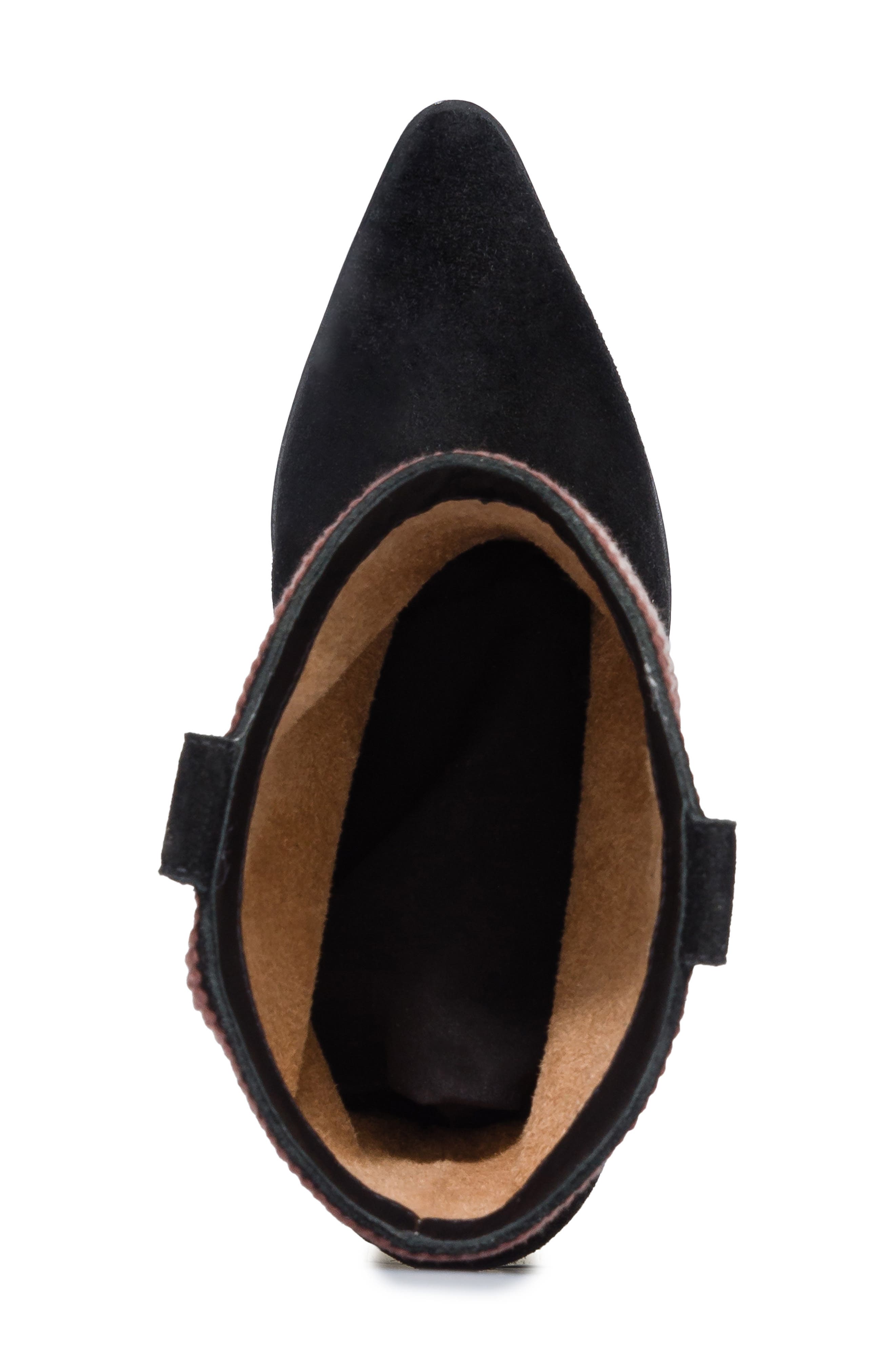 Bernardo Footwear Fremont Western Boot, Alternate, color, Black Split Suede Premium