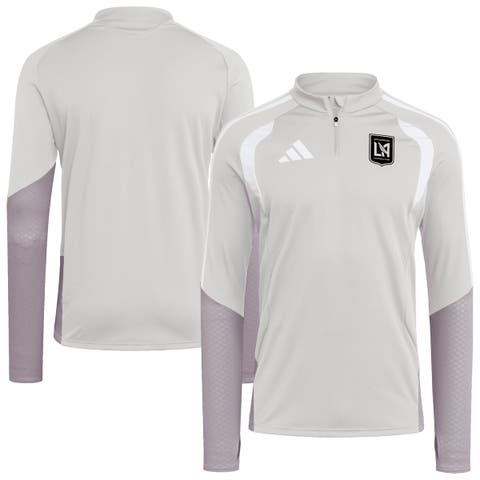 Men's adidas Silver LAFC 2026 Tiro Competition Quarter-Zip Training Top