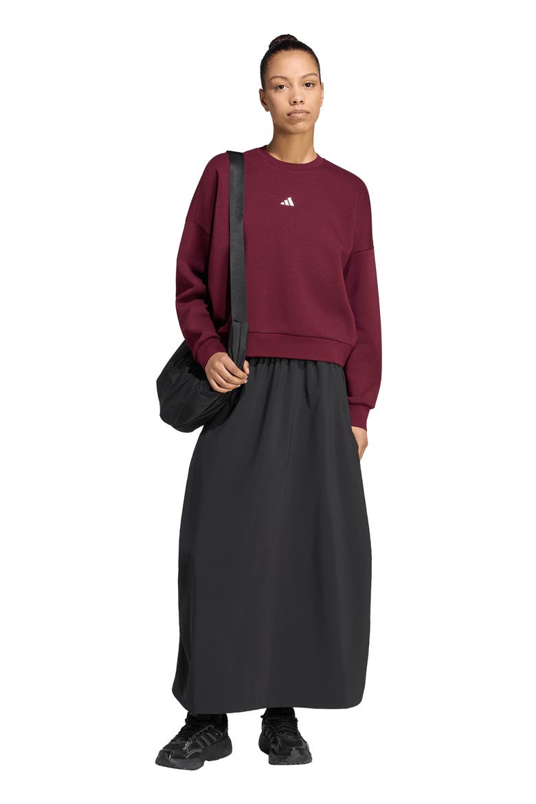 Logo Sweatshirt, Alternate, color, MAROON/ WHITE