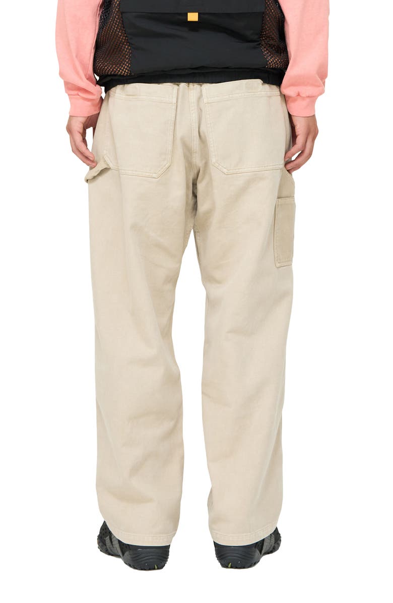 Gramicci Buckle Straight Leg Jeans, Alternate, color, Light Beige