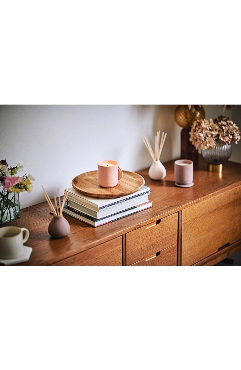 Osmology Parisian Rose Scented Candle - Rose Bergamot and Violet, Alternate, color, Pink