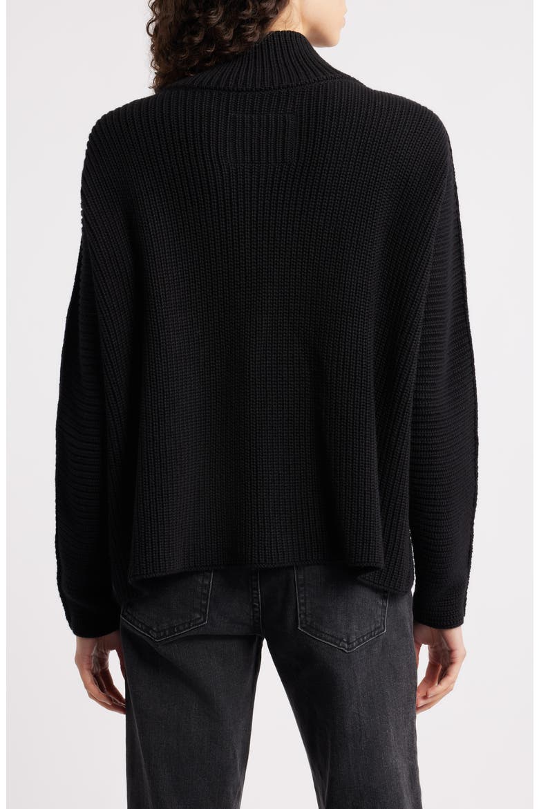 Montecito Turtleneck Sweater, Alternate, color, BLACK