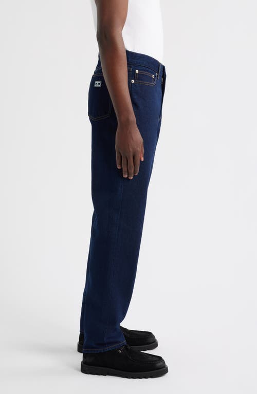 Obey Bender Relaxed Jeans In Blue