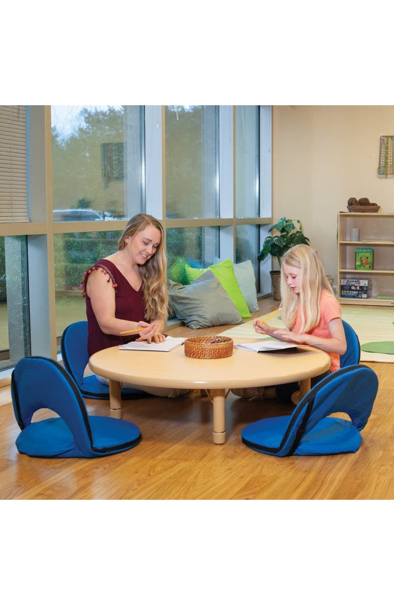 Kaplan Early Learning Company Go Anywhere Portable Chair - Blue, Alternate, color, Blue