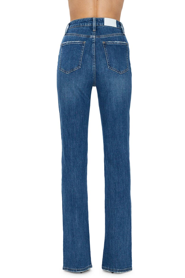 Colleen Slit Hem High Waist Slim Bootcut Jeans, Alternate, color, WILLOW