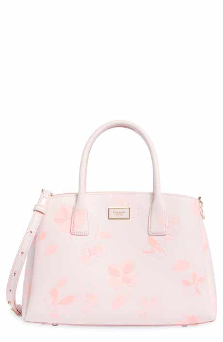serena spring pansies embossed satchel