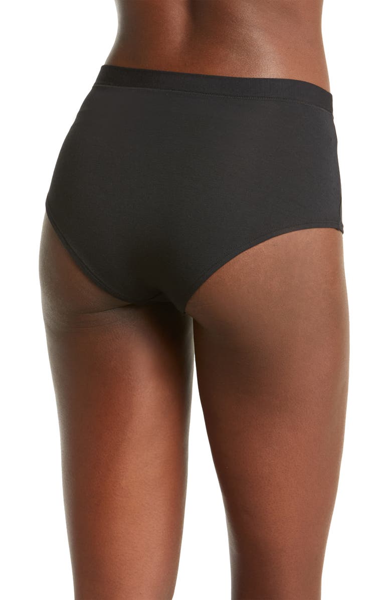 MeUndies FeelFree High Waist Briefs, Alternate, color, Black