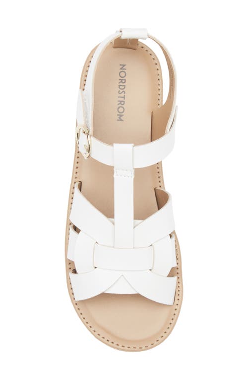Nordstrom Kids' Krystinna Ankle Strap Sandal In White