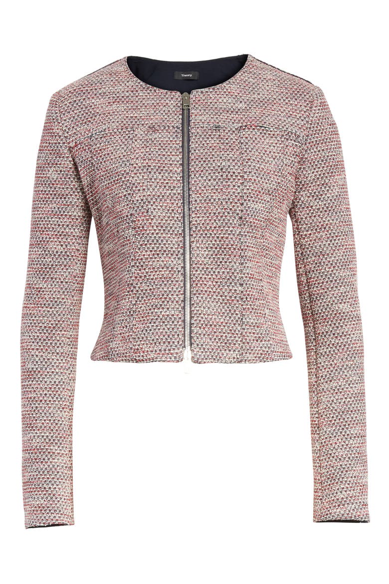Ualana Z Beacon Tweed Jacket, Alternate, color, DEEP NAVY MULTI