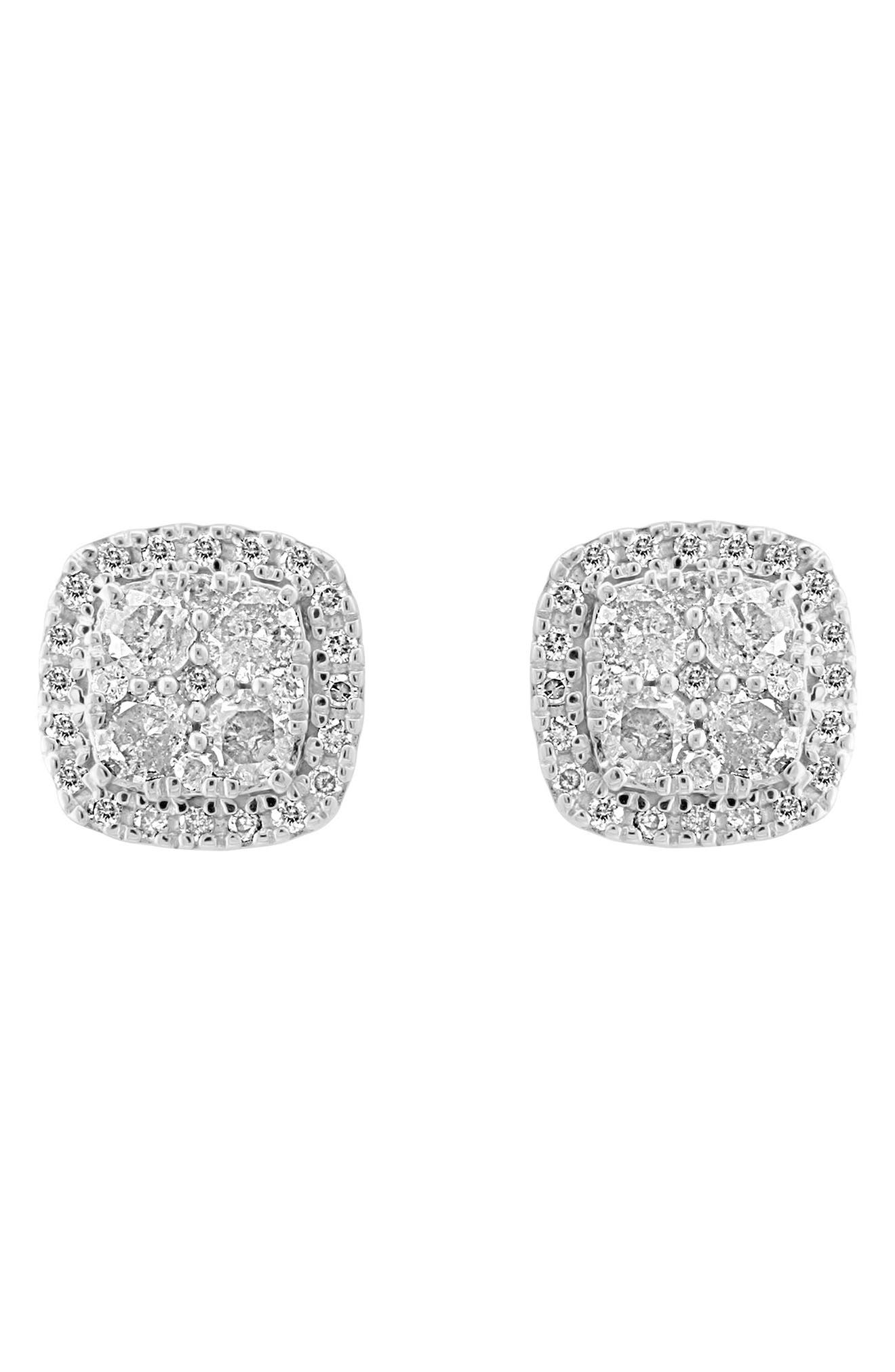 EFFY Sterling Silver Diamond Stud Earrings - 0.45 ctw.