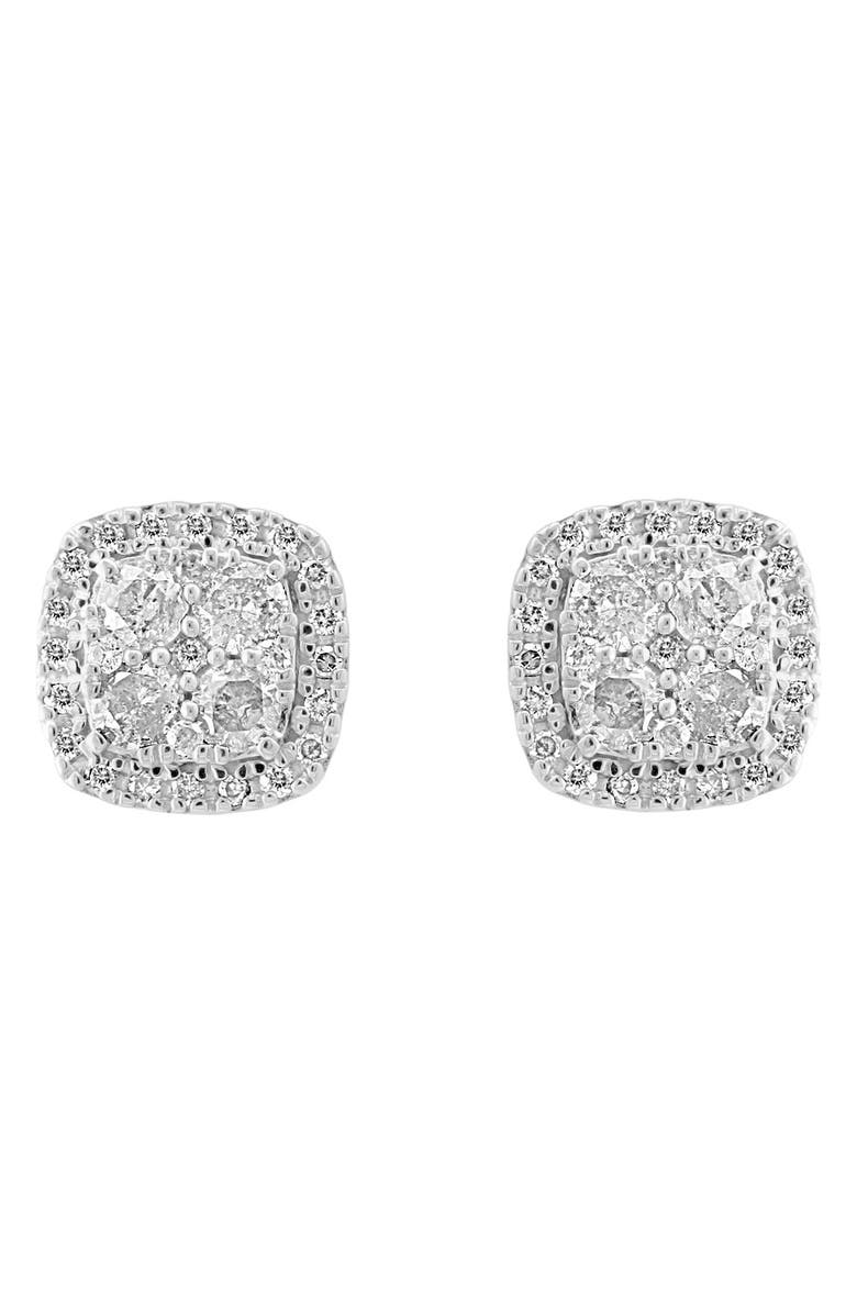 EFFY Sterling Silver Diamond Stud Earrings - 0.45 ctw., Main, color, White