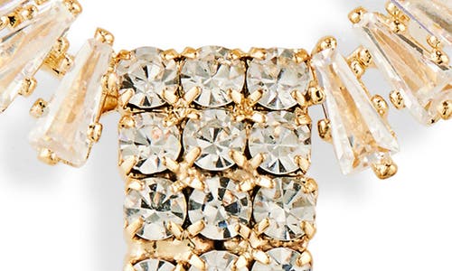 Tasha Crystal Double Drop Earrings In Gold/crystal