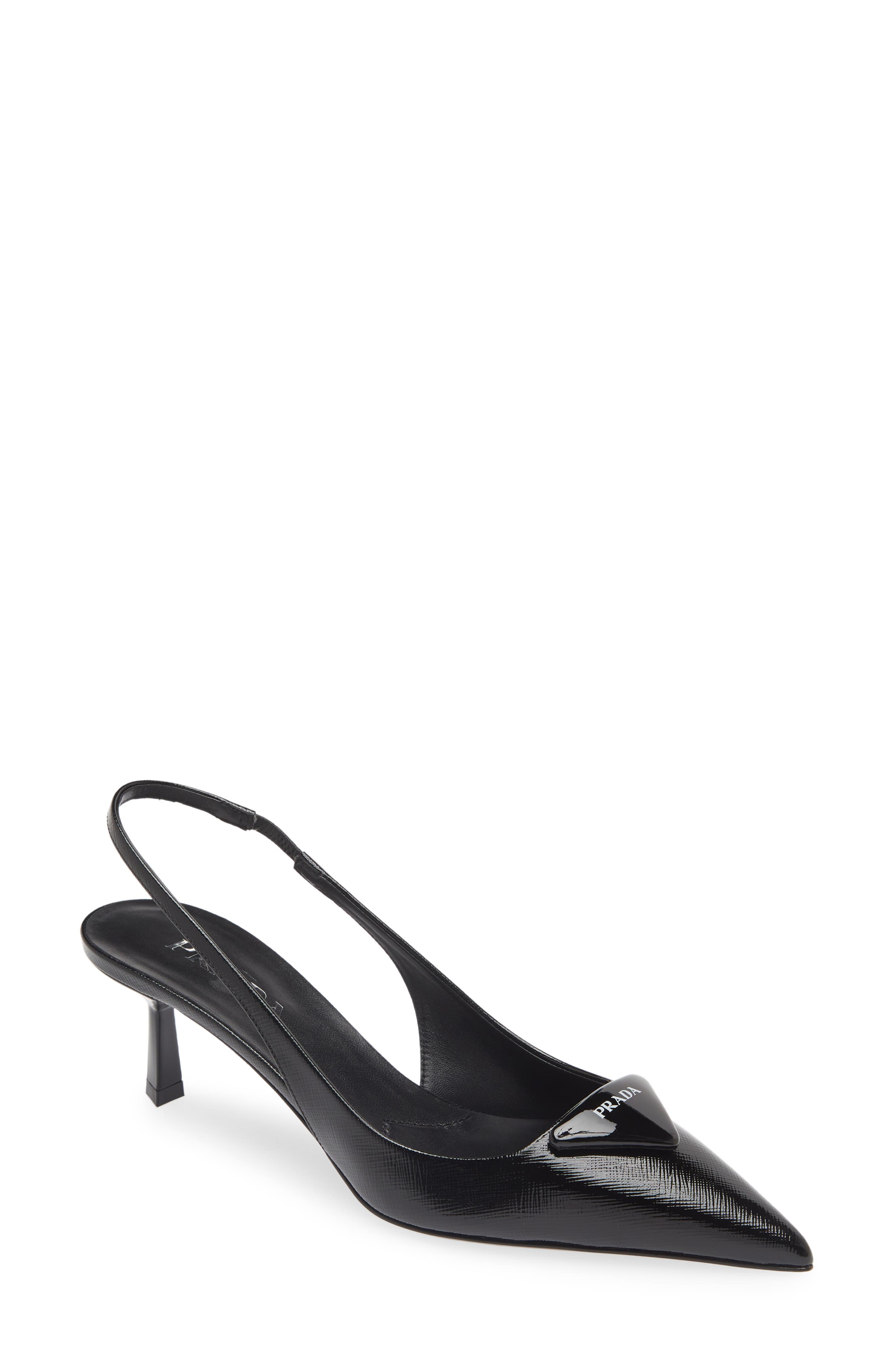 Prada Modellerie Pointed Toe Slingback Pump, Main, color, 