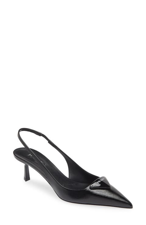 PRADA ハイヒール Prada-Patent-Leather-Peep-Toe-