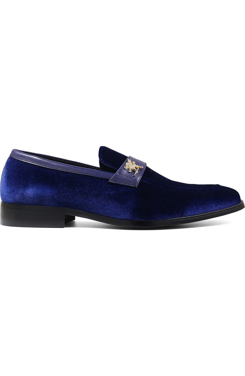 Stacy Adams Bellino Velour Slip-On Loafer, Alternate, color,