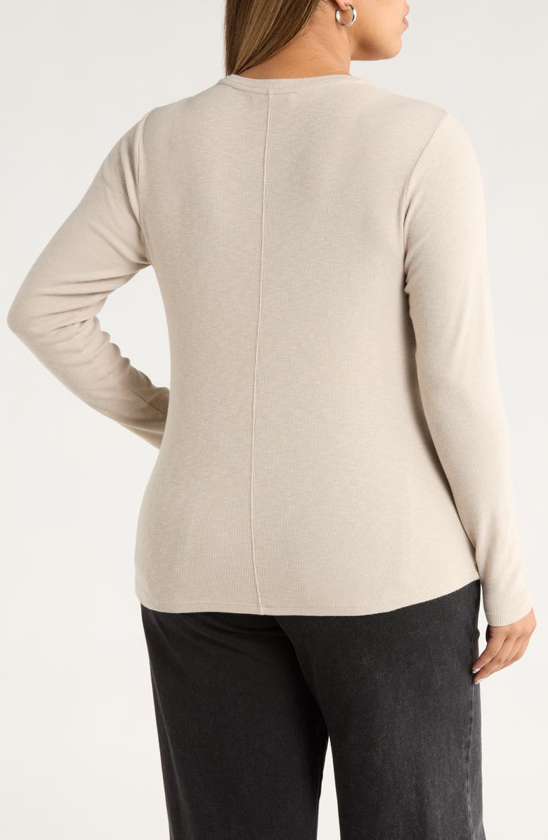 Treasure & Bond Crewneck Knit Top, Alternate, color, Grey Chateau