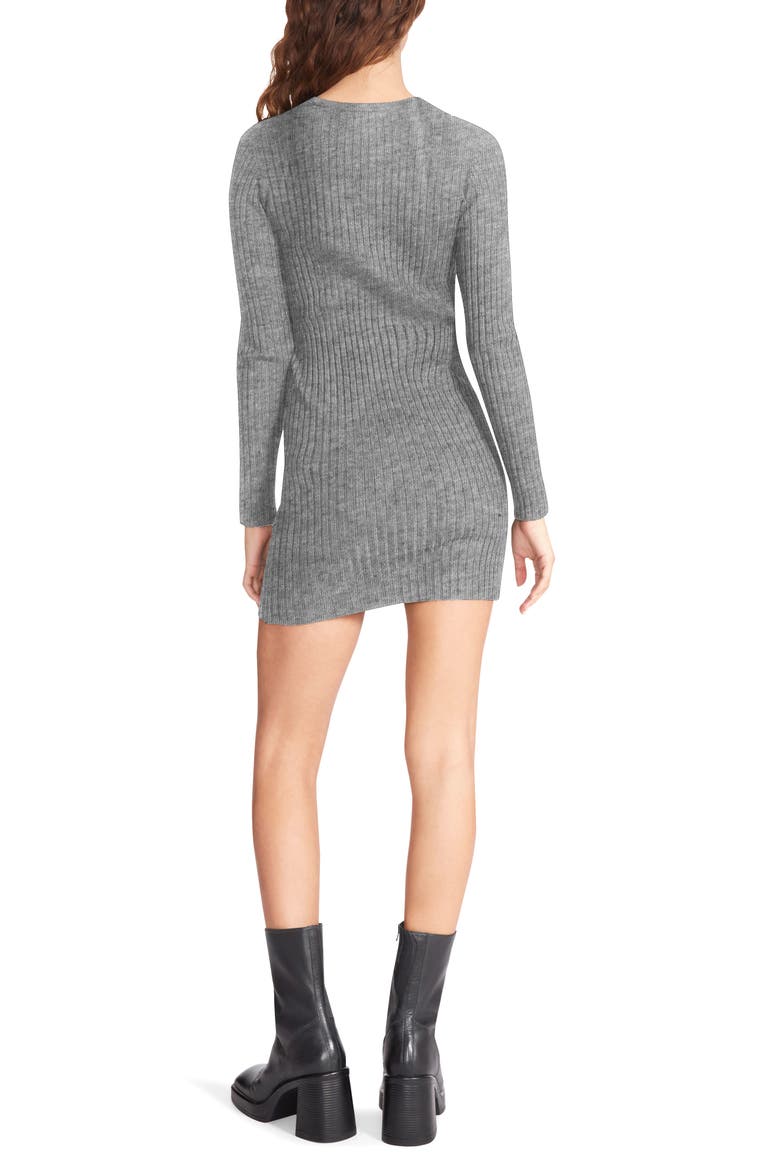 Lexi Long Sleeve Sweater Minidress, Alternate, color, HEATHER GREY