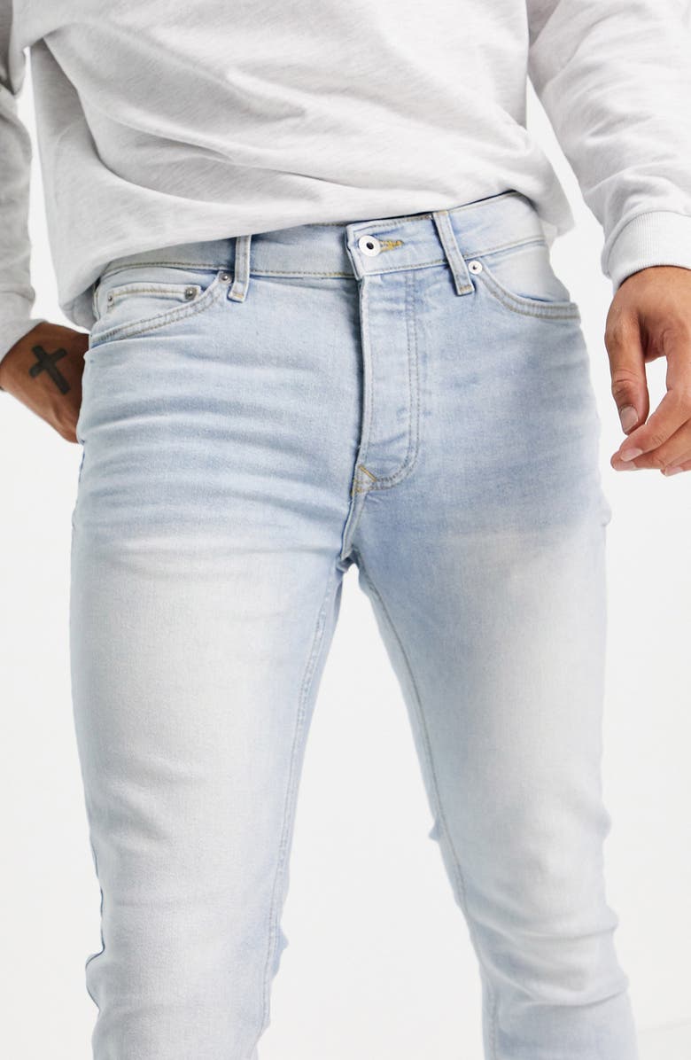 Topman Stretch Skinny Jeans, Alternate, color,