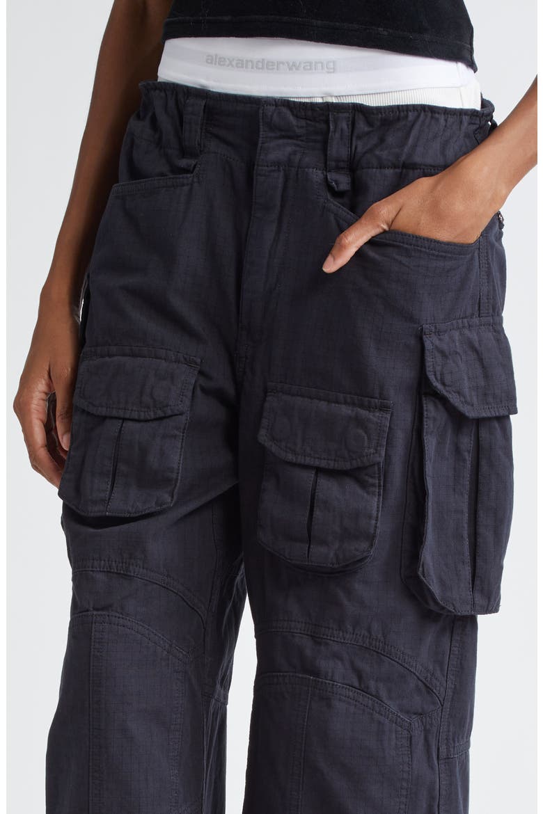 Alexander Wang Pre-Styled Brief Waistband Ripstop Cargo Pants