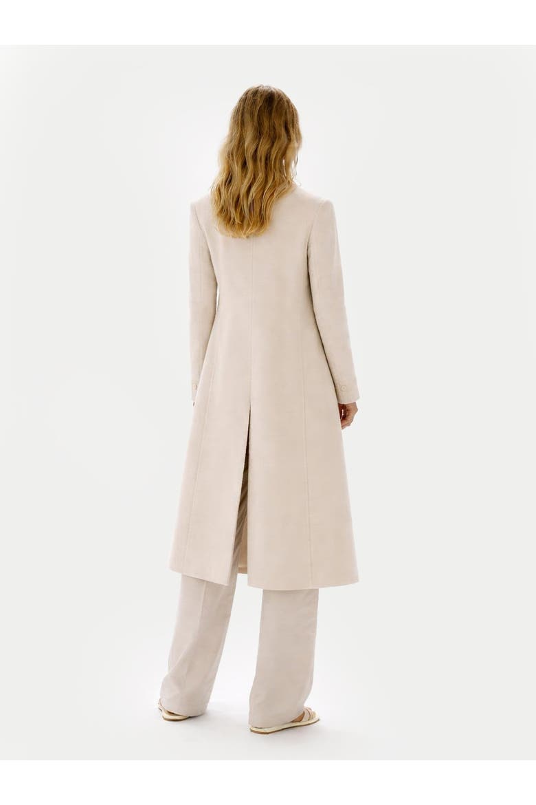Cashmere Double-Breasted Long Coat, Alternate, color, beige