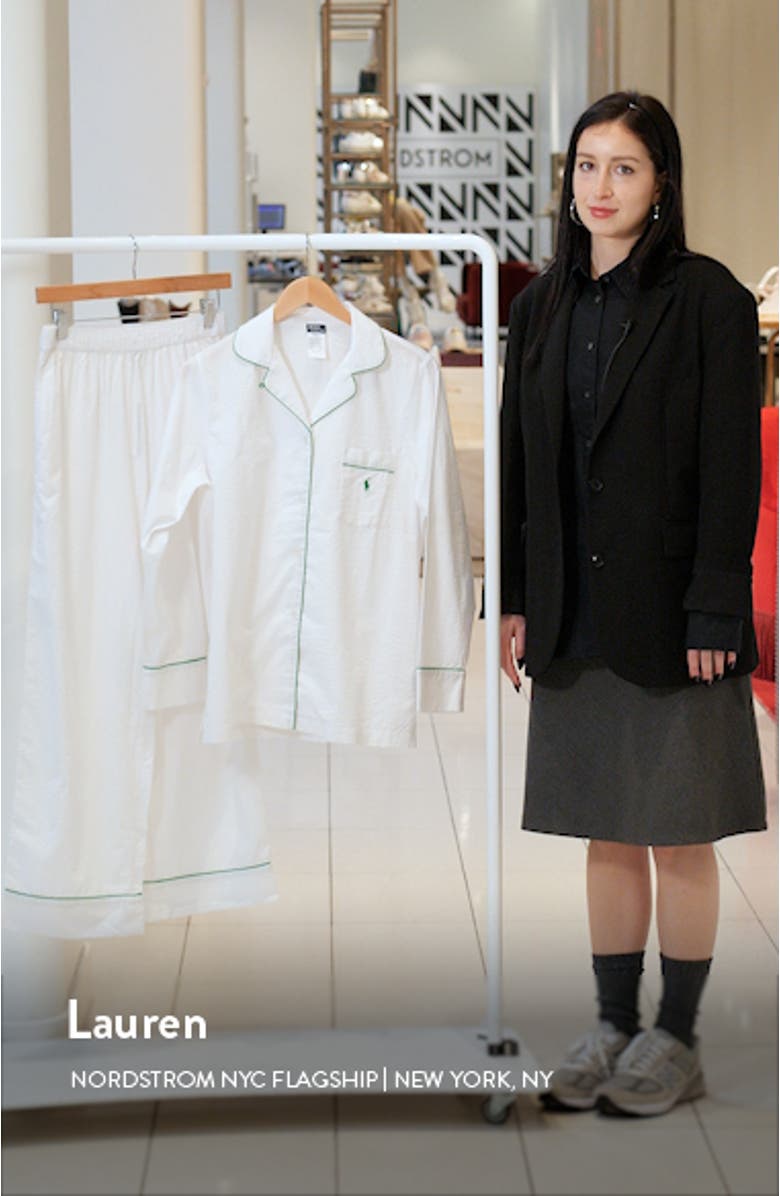 Cotton Seersucker Pajamas, sales video thumbnail