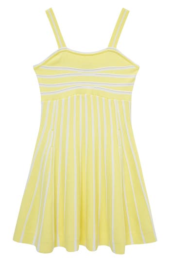 Habitual Kids Kids' Stripe Knit Dress In Yellow