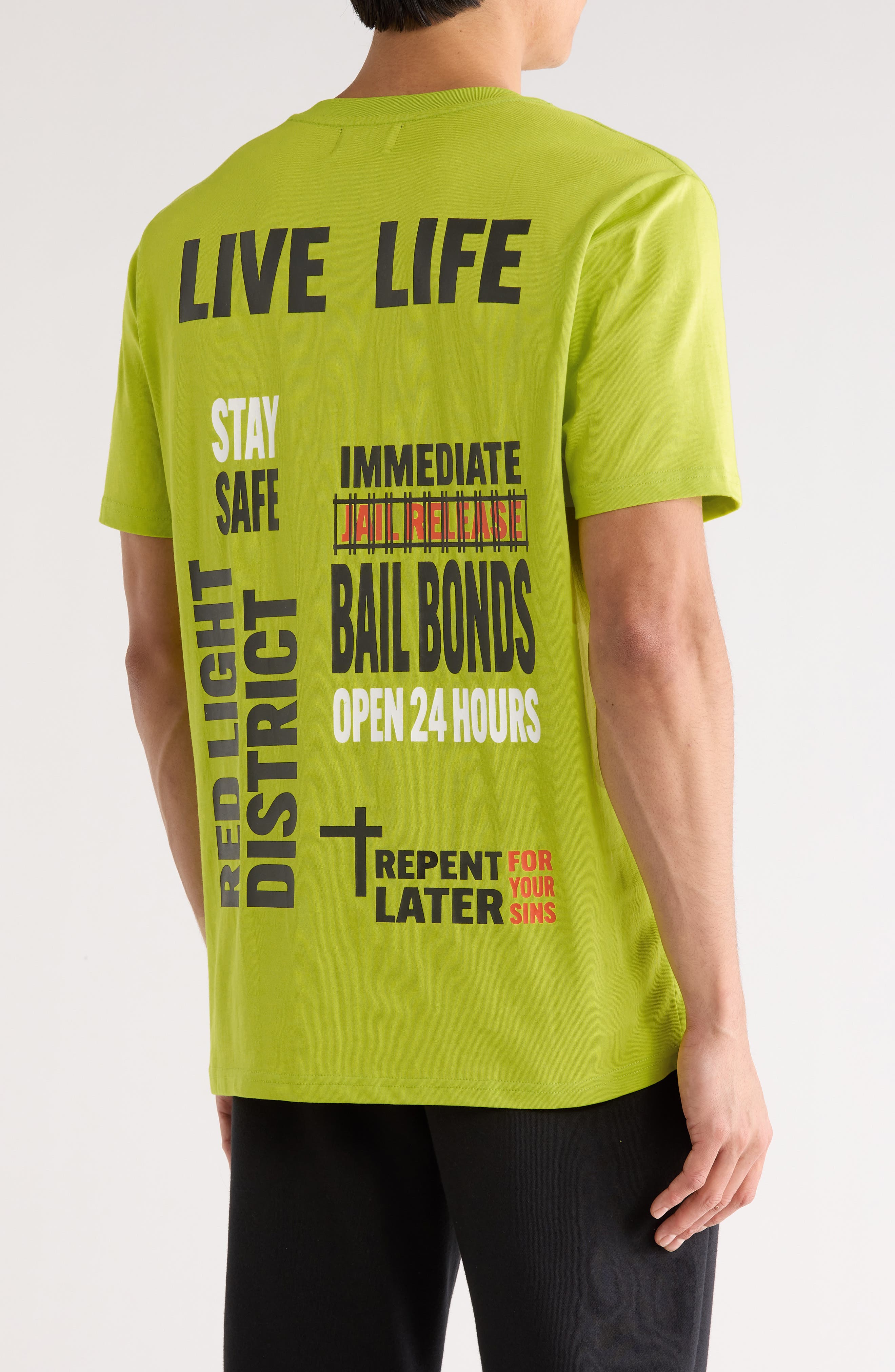 Liam Neon Underground Cotton Graphic T-Shirt - image 2