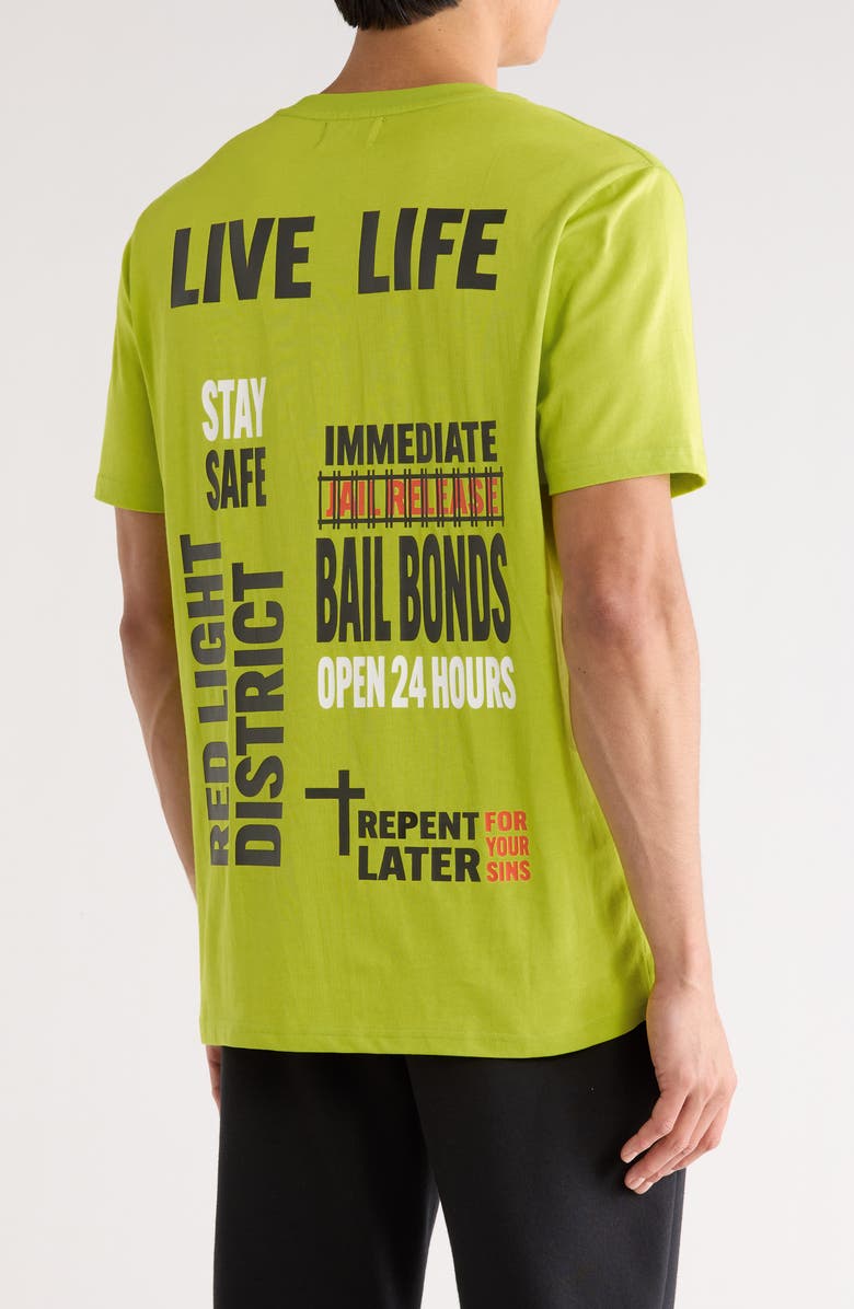 RtA Liam Neon Underground Cotton Graphic T-Shirt, Alternate, color, Neon Underground