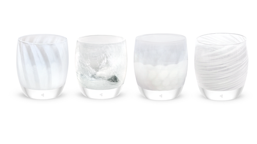 Glassybaby This Day Forward Candle Holder Set In White
